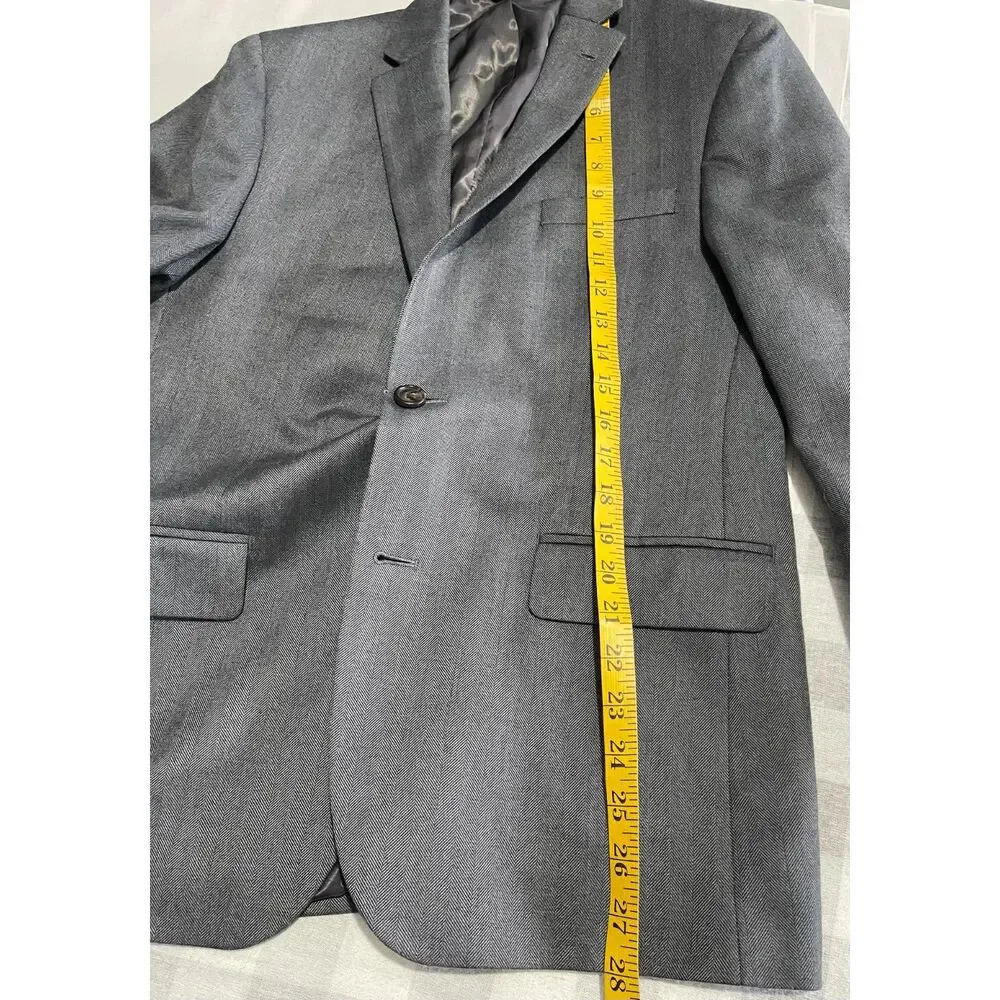 Lauren Ralph Lauren blazer sport coat herringbone gray business accademia men18R